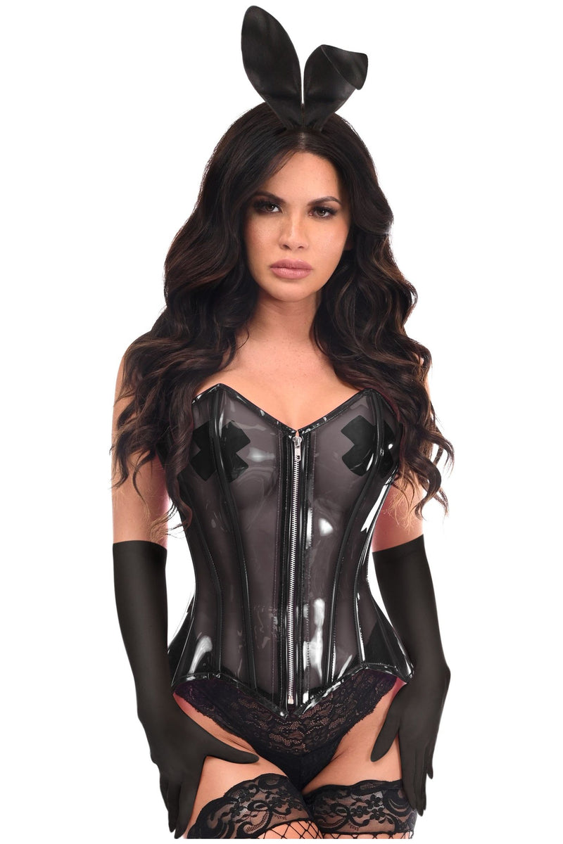 Daisy Corsets Lavish Black Satin Corset Bodysuit, Nepal