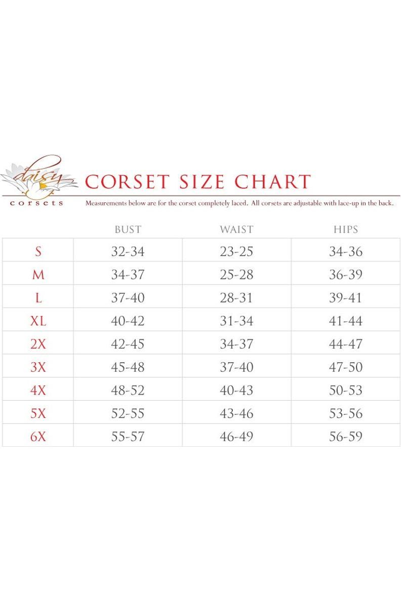 Daisy Corsets Size Chart – Daisy Corsets USA