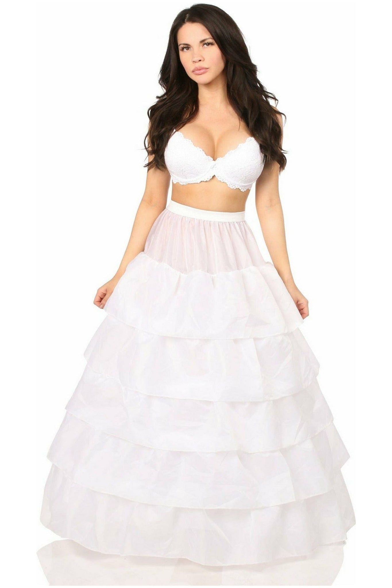 White Hoop Skirt