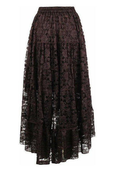 Brown Lace Skirt - Daisy Corsets