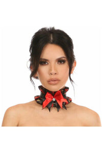 Kitten Collection Red Roses Satin Choker - Daisy Corsets