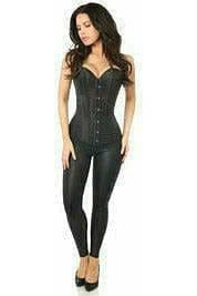 Lavish Black Brocade Corset - Daisy Corsets