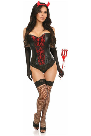 Lavish 4 PC Gothic Devil Corset Costume - Daisy Corsets