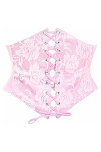 Lavish Lt Pink Lace Corset Belt Cincher - Daisy Corsets