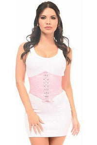 Lavish Lt Pink Lace Corset Belt Cincher - Daisy Corsets