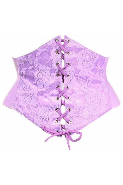 Lavish Lt Purple Lace Corset Belt Cincher - Daisy Corsets