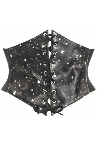 Lavish Celestial Lace-Up Corset Belt Cincher - Daisy Corsets