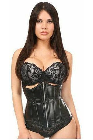 Lavish Wet Look Under Bust Corset - Daisy Corsets