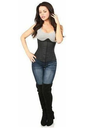 Lavish Black Cotton Underbust Corset - Daisy Corsets