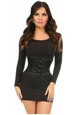 Lavish Black Satin Mini Cincher - Daisy Corsets