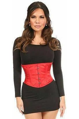 Lavish Red Satin Mini Cincher - Daisy Corsets