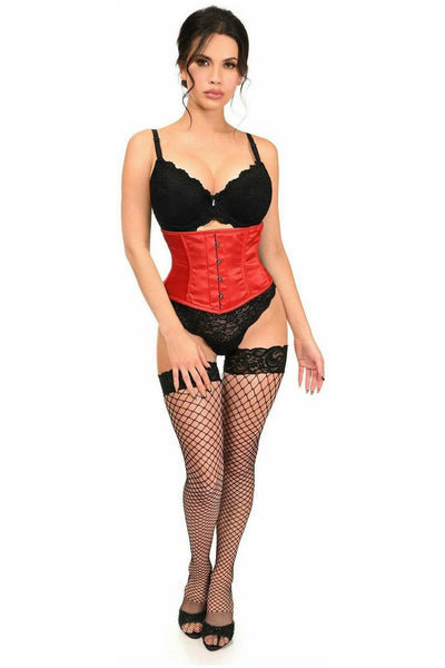 Lavish Red Satin Mini Cincher - Daisy Corsets