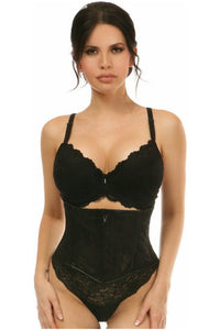 Lavish Black Lace Mini Cincher - Daisy Corsets