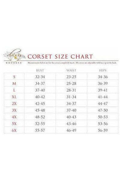 Lavish Celestial Lace-Up Corset Belt Cincher - Daisy Corsets