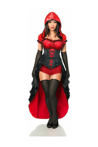 Top Drawer 5 PC Red Hot Riding Hood Corset Costume - Daisy Corsets