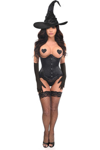 Top Drawer 3 PC Pin-Up Witch Corset Costume