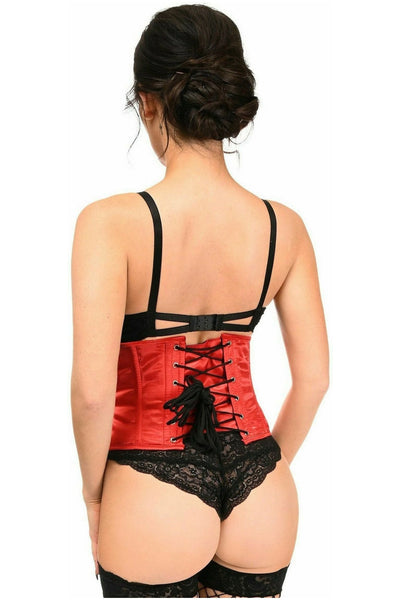 Top Drawer Red Satin Steel Boned Mini Cincher