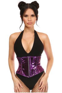 Top Drawer Purple Metallic Steel Boned Mini Cincher