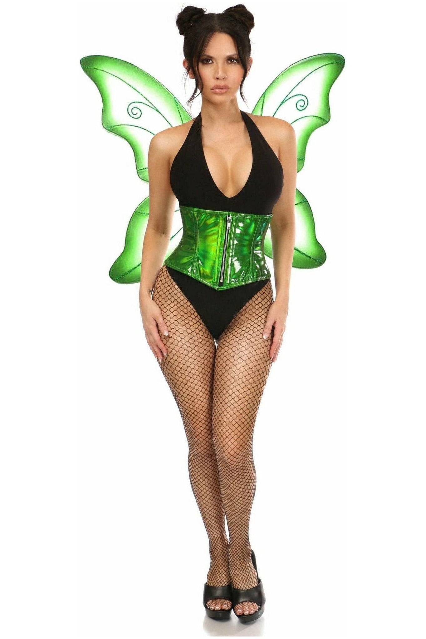 Top Drawer 2 PC Green Pixie Fairy Corset Costume - Daisy Corsets