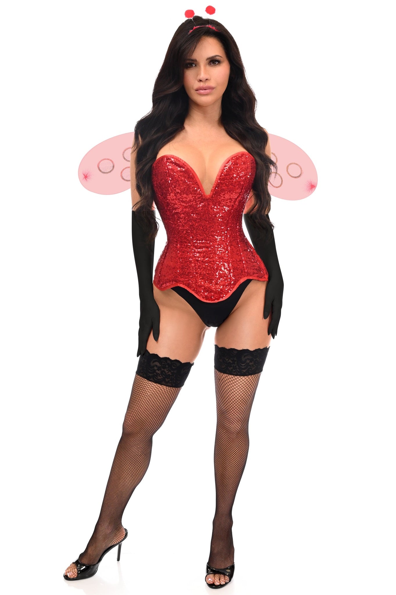 Top Drawer 4 PC Sequin Ladybug Corset Costume