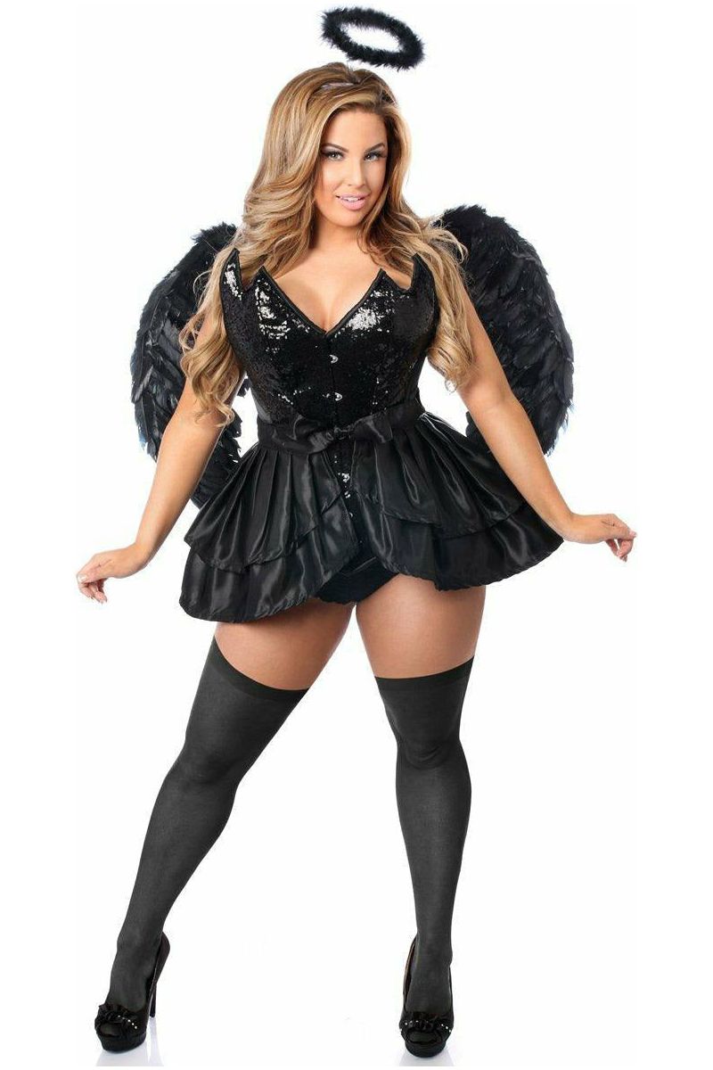 Top Drawer 4 PC Fallen Angel Corset Costume - Daisy Corsets